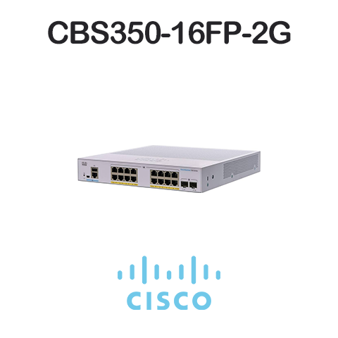 Switch cisco cbs350-16fp-2g b
