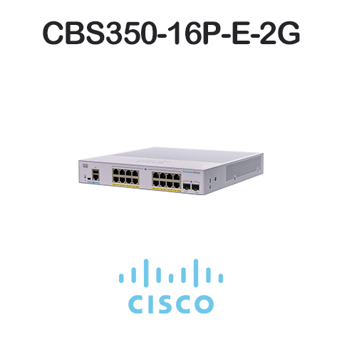 Switch cisco cbs350-16p-e-2g b