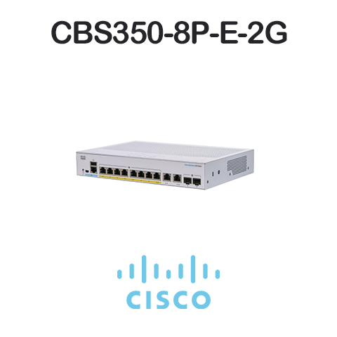Switch cisco cbs350-8p-e-2g b